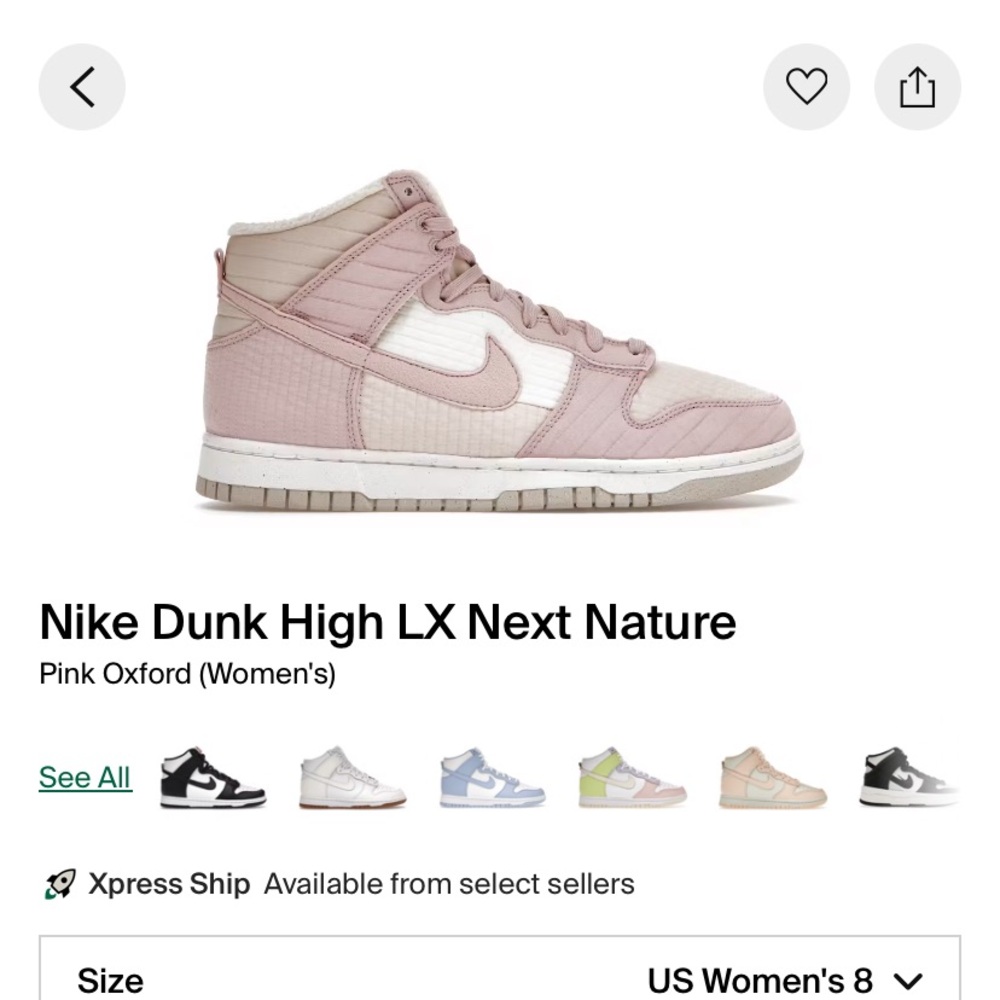 Nike Women's Sneakers in Pink and White